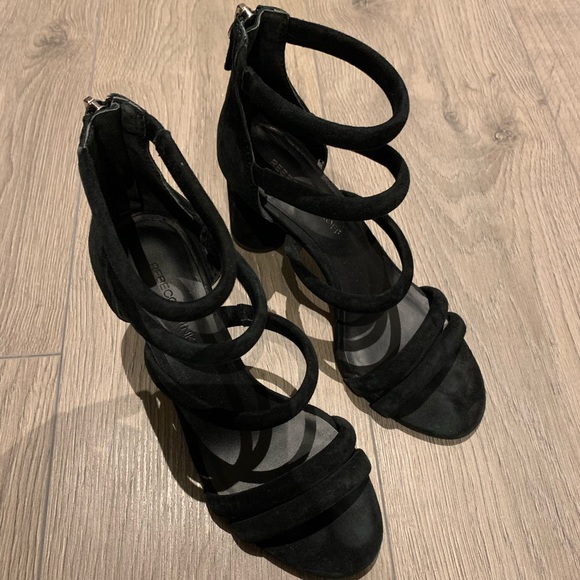 Rebecca Minkoff Black Strappy Heels - Picture 1 of 2